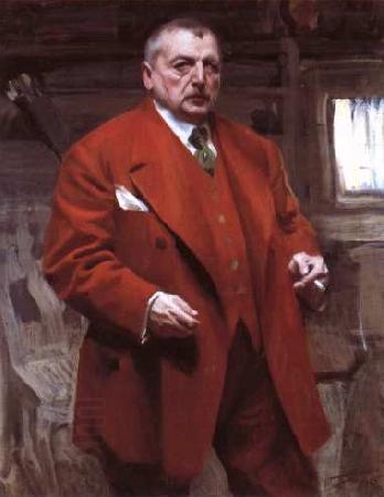 Anders Zorn Self portrait in red,